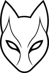 black and white mask