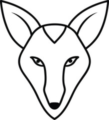 vector image of a goat