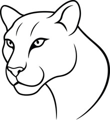 vector illustration of a tiger head