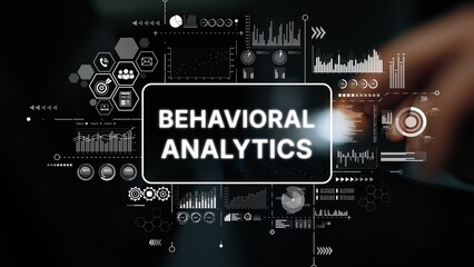 Modern Concept of Behavioral Analytics with Data Visualizations and Graphical Elements in Business...