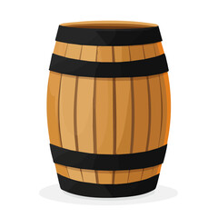 Flat 2D Clarinet Barrel illustration, vector graphic in icon style, on white background