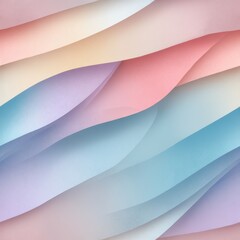 Smooth abstract layered waves in pastel pink, blue, and beige tones