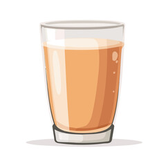 Chai Tea, flat style 2D vector image, isolated on a white background