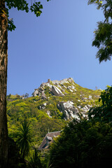 mountain landscape with blue sky