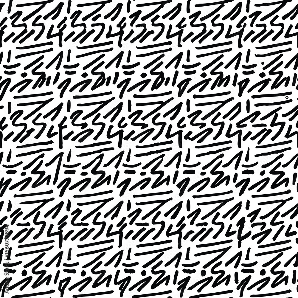 Poster abstract black brushstroke pattern seamless design for graphic design projects and more