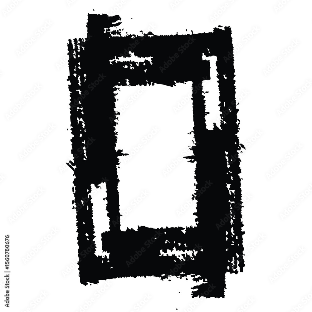 Poster abstract black frame with texture effect and transparency for modern design projects