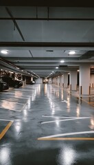 Contemporary Urban Parking Facility Design with Efficient Vehicle Storage and Modern Aesthetics