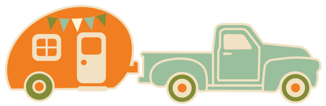 Vintage Truck and Camper