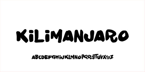 Elegant Hand Drawn Font. Rough Font. Creative Groovy Font Uppercase. Street Art Classic Lettering Fashion Designs. Typography modern serif decorative vintage concept vector illustration