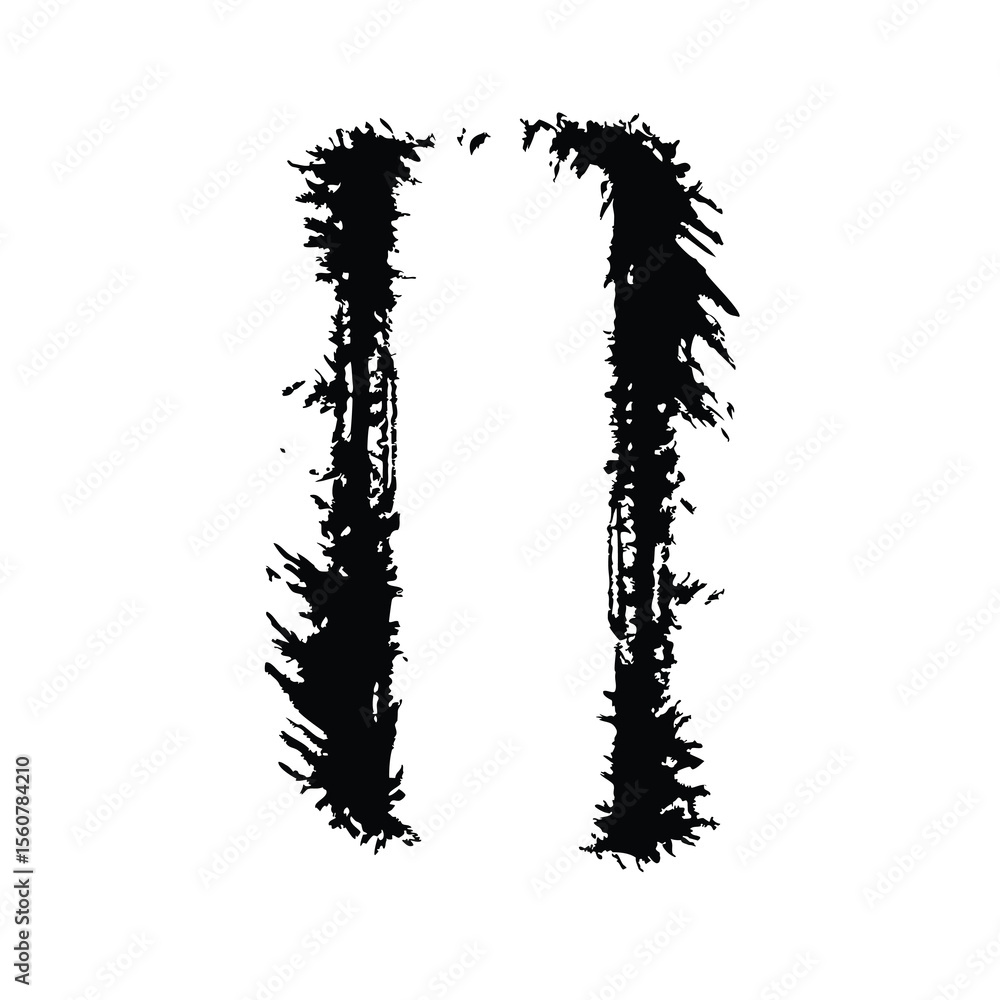 Poster abstract brush stroke design with transparency perfect for design and creative projects