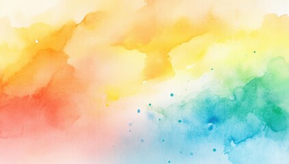 Abstract watercolor washes of soft, blended colors