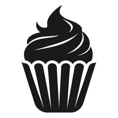 Delicious Cupcake Icon Sweet Treat Illustration