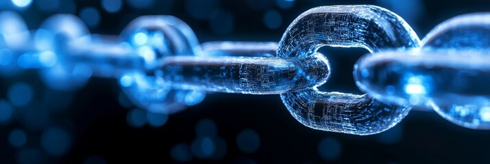 Abstract Digital Interconnection Background with Data Connection and Blockchain Technology Concepts