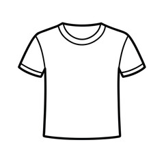 Naklejka premium clean t shirt sketch illustration art