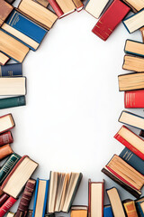 Book Border Frame Educational and Fun Titles