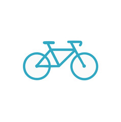 Blue Bicycle Outline
