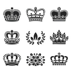 Premium Vector Collection of black Harvest and Fall Vegetable Icons for Seasonal Design Projects