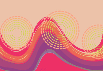 Abstract colorful background with geometric shapes and lines Vector illustration in flat style.