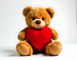 Obraz premium teddy bear with heart