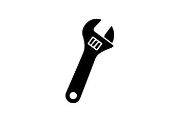 Obraz premium adjustable wrench vector icon