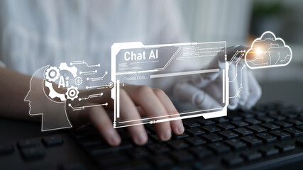 AI Virtual Assistant Artificial Intelligence Chatbot Controlled by Prompt Engineering for...