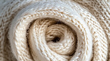 Cozy Comfort of Pure Embrace in White Textured Wool Pattern for Relaxation and Aesthetics