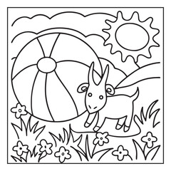 Cute Farm Animal Coloring Pages for Kids – Bold and Easy Line Art Printables