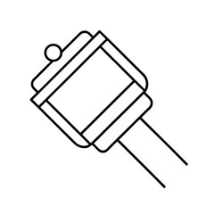 Schottky diode circuit line drawing art