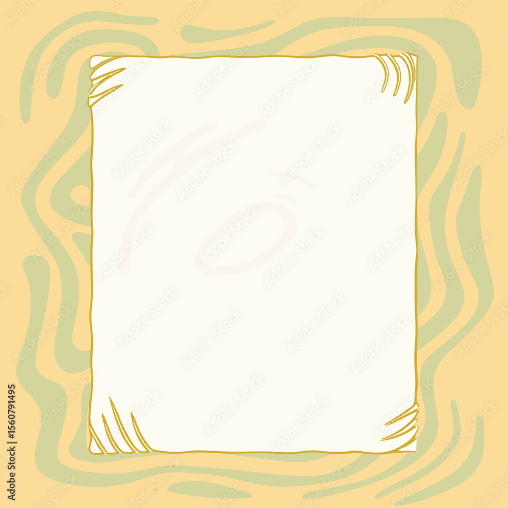 Poster abstract decorative frame design with soft colors and transparency for versatile projects