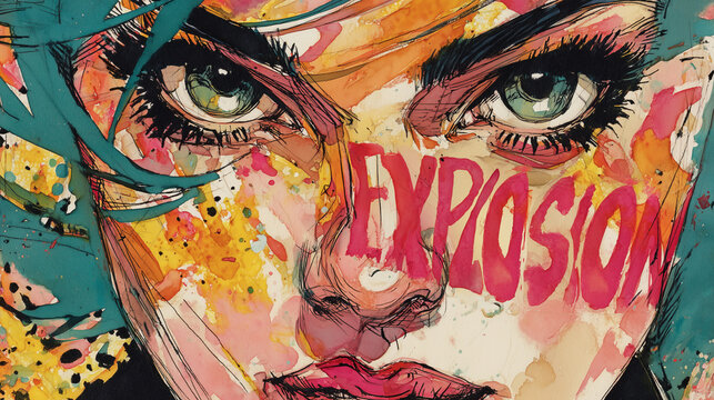 Explosion Pop Art Portrait