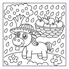 Cute Farm Animal Coloring Pages for Kids – Bold and Easy Line Art Printables