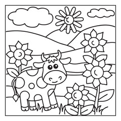 Cute Farm Animal Coloring Pages for Kids – Bold and Easy Line Art Printables