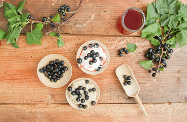 Schwarze Johannisbeeren Schwarz Beeren Vitamine Gerichte Saft Dessert