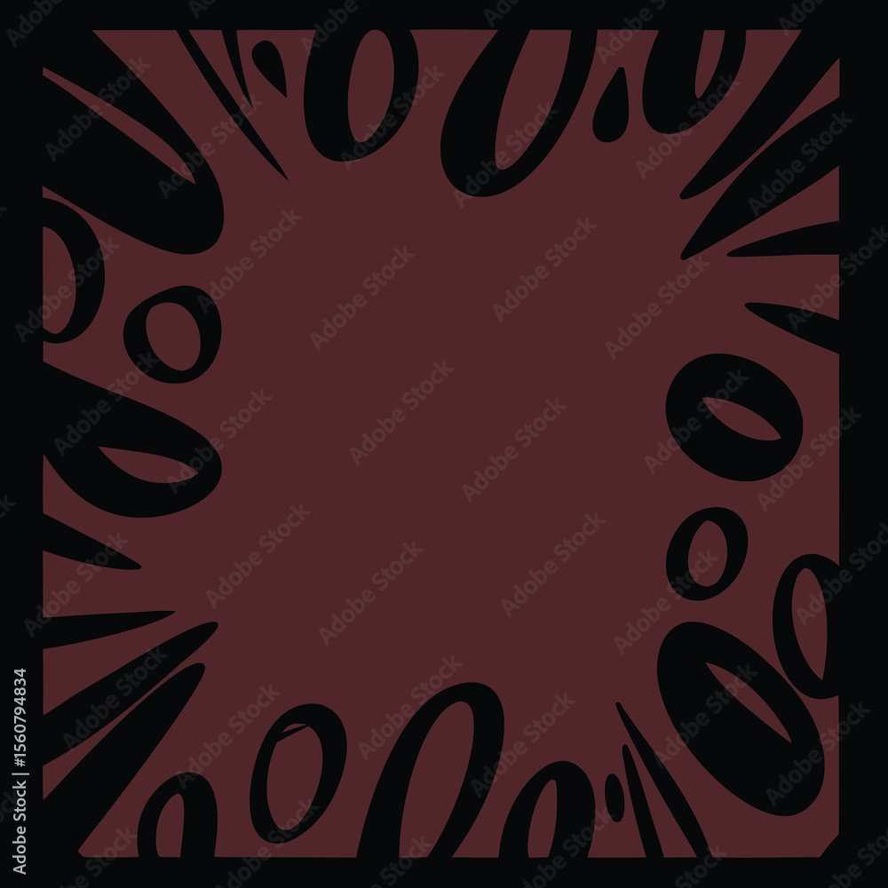 Aufkleber abstract graphic design frame with transparent style and decorative edges