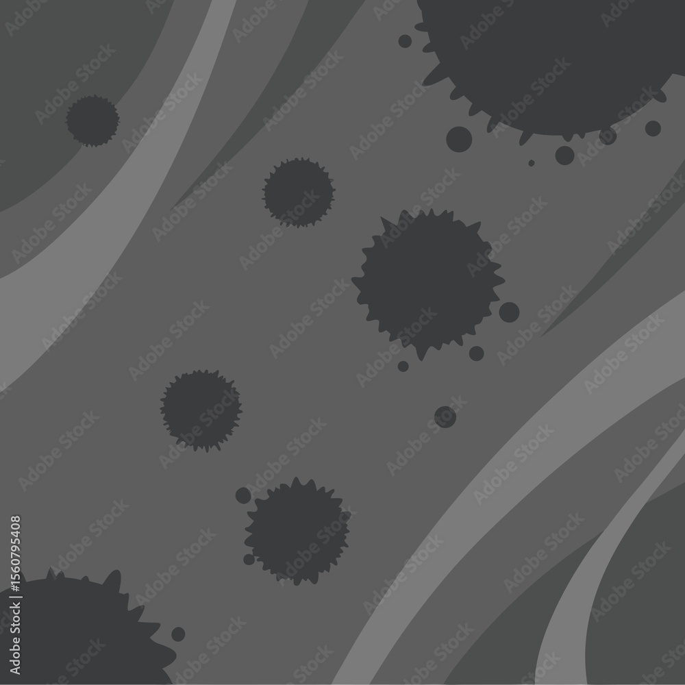 Aufkleber abstract gray background with ink splatters and subtle wavy overlay design
