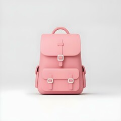 red bag on a white background