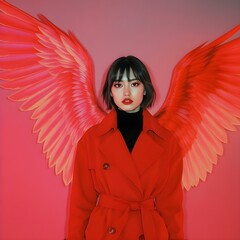 woman with wings