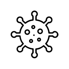 Obraz premium Virus Icon for Infection Control on Transparent Background