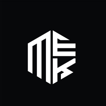 MEK logo MEK icon MEK monogram MEK letter minimalist Circle flat Unique modern abstract logo design.