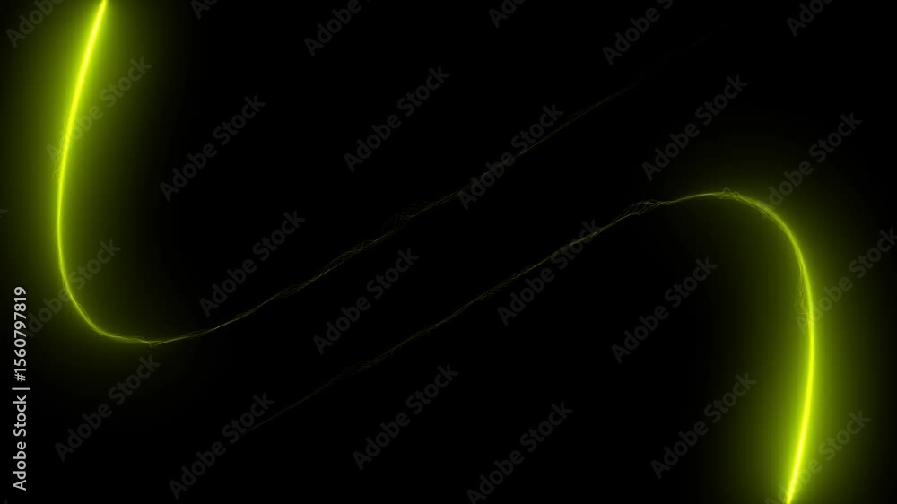 Poster abstract glowing neon lines waving copy space.seamless loop. animation with glowing lights neon line