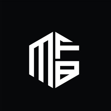 MFB logo MFB icon MFB monogram MFB letter minimalist Circle flat Unique modern abstract logo design.