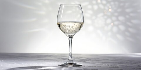 Champagne Flute Sparkling Wine, Light Background, Festive Concept, Photography Champagne, Bubbly