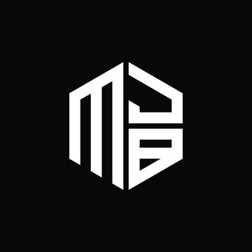 MJB logo MJB icon MJB monogram MJB letter minimalist Circle flat Unique modern abstract logo design.