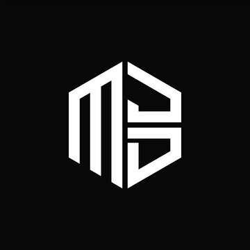 MJD logo MJD icon MJD monogram MJD letter minimalist Circle flat Unique modern abstract logo design.