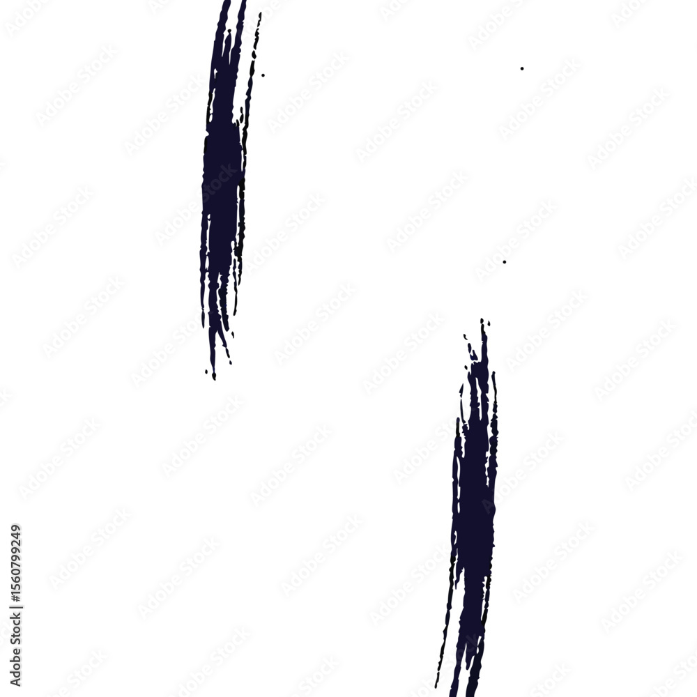 Poster abstract navy brush strokes with transparency for versatile design applications