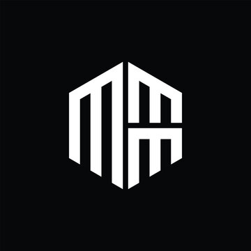 MMM logo MMM icon MMM monogram MMM letter minimalist Circle flat Unique modern abstract logo design.