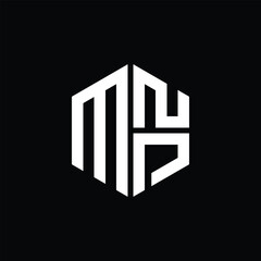 
MNP logo MNP icon MNP monogram MNP letter minimalist Circle flat Unique modern abstract logo design.
