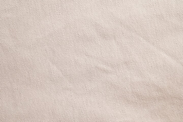 Naklejka premium Close-up of light beige canvas fabric texture 