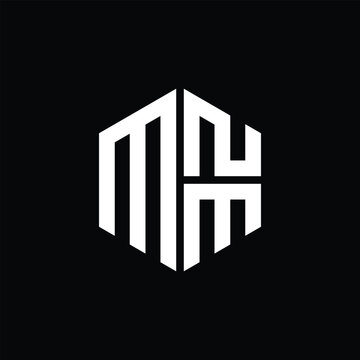 MNM logo MNM icon MNM monogram MNM letter minimalist Circle flat Unique modern abstract logo design.