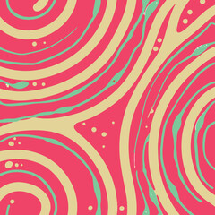 Naklejka premium Abstract swirls and curves in bold colors create a dynamic and decorative background